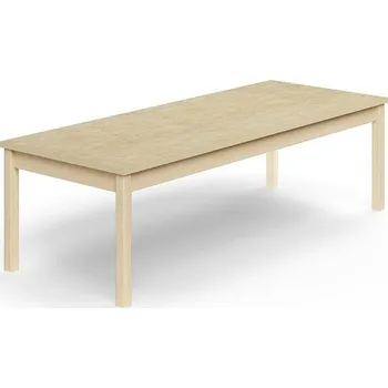 Psací stůl Stůl DECIBEL, 1800x700x530 mm, akustické linoleum, bříza/béžová