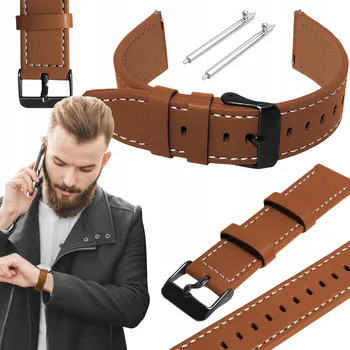 Řemínek na hodinky Řemínek ChronSmarta 22mm pro Xiaomi, hnědý