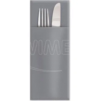 Papírový ubrousek WIMEX s.r.o. Ubrousek CutleryStar 2vrstvý šedý 38 x 32 cm [50 ks]