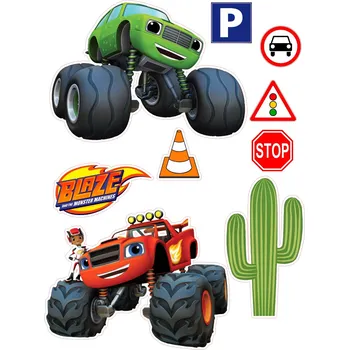 Jedlá dekorace na dort PLAMÍNEK A ČTYŘKOLÁCI-14 Materiál: Jedlý papír