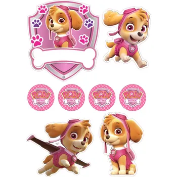 Jedlá dekorace na dort TLAPKOVÁ PATROLA-21 Materiál: Jedlý papír