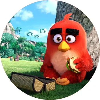 Jedlá dekorace na dort ANGRY BIRDS-06 Materiál: Jedlý papír