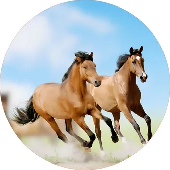 Jedlá dekorace na dort KONĚ-12 Materiál: Jedlý papír