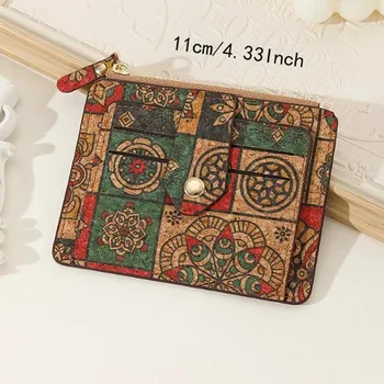 Peněženka Retro korková peněženka na karty | tenká peněženka, držák karet - A6