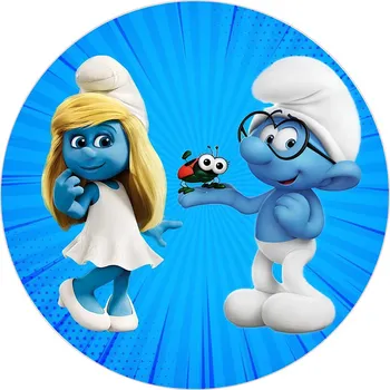 Jedlá dekorace na dort ŠMOULOVÉ-02 Materiál: Jedlý papír