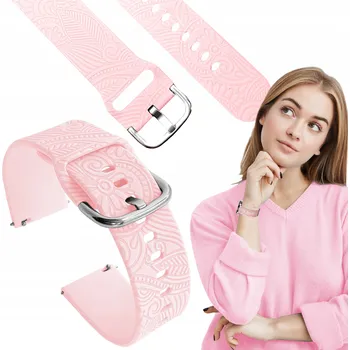 Řemínek na hodinky Řemínek ChronSmarta pro Garmin 20mm růžový