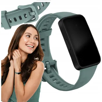 Řemínek na hodinky Řemínek ChronSmarta pro Huawei 16mm zelený