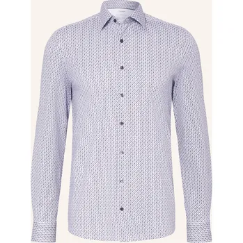 Pánská košile Olymp Pánská Košile Level Five Body Fit, tmavě modrá / hnědá...