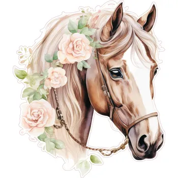 Jedlá dekorace na dort KONĚ-01 Materiál: Jedlý papír