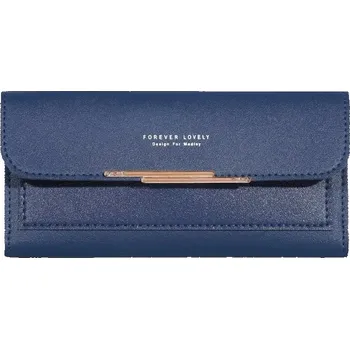 Stylová mini peněženka se zipem a přihrádkami | dámská peněženka, mini peněženka - Tmavě modrá