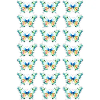 Jedlá dekorace na dort MOTYLI-13 Materiál: Jedlý papír