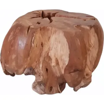 Taburet Taburet z teakového kořene BIG 2 Variant 2