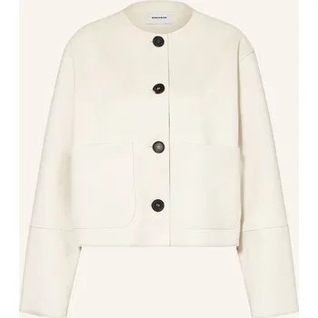 Dámský blejzr More & More Dámská Žerzejová Bunda Hranatého Střihu V Koženém...