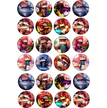 Jedlá dekorace na dort MINECRAFT-13 Materiál: Jedlý papír