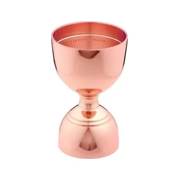 Leopold Jigger v měděném provedení Cocktail Kingdom s ozdobným lemem