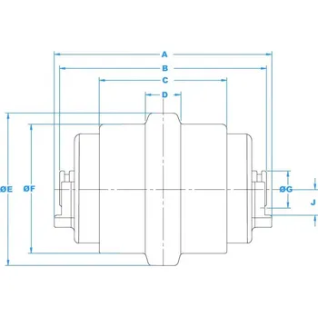 Spodní rolna VOLVO EC15 C 1533-2261