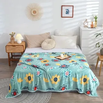 Dětská deka Příjemná plyšová univerzální jarní deka | dětská deka, přikrývka - 7 , 100x130CM