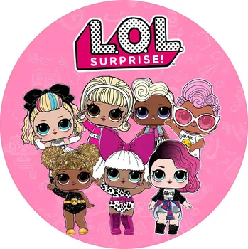 Jedlá dekorace na dort L.O.L-05 Materiál: Jedlý papír