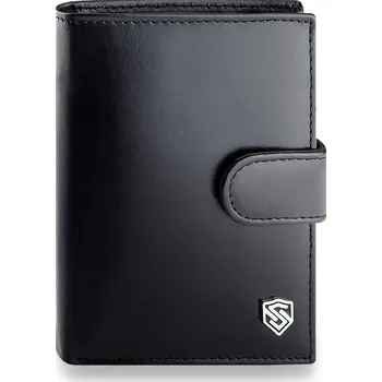 Peněženka Stevens peněženka z pravé kůže černá - muž