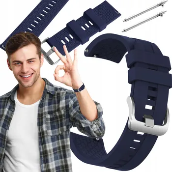 Příslušenství k chytrým hodinkám Řemínek pro Garmin Forerunner 255 / 255 Music chytré hodinky tmavě modrý řemínek 22mm