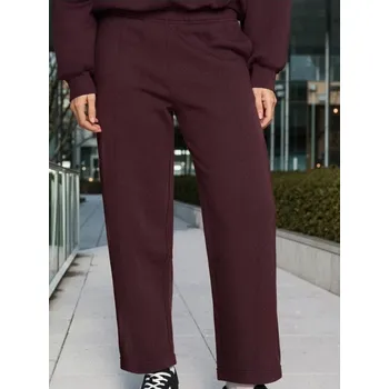 Dámské kalhoty Sinsay - Tepláky barrel - burgundy - 241FK-93X - 241FK-93X-M