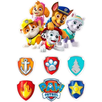 Jedlá dekorace na dort TLAPKOVÁ PATROLA-59 Materiál: Jedlý papír