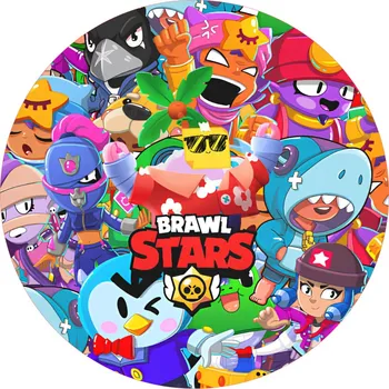 Jedlá dekorace na dort BRAWL STARS-36 Materiál: Jedlý papír