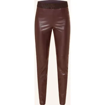 Cambio Dámské Legíny Randa V Koženém Vzhledu, tmavě červená, 32