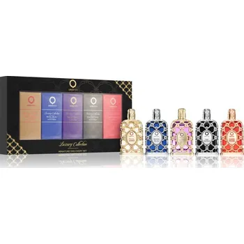 Unisex parfém Orientica Luxury Collection Discovery set Orientica Royal Amber parfémovaná voda 7,5 ml + Orientica Royal Blue parfémovaná voda 7,5 ml + Orientica Velvet Gold parfémovaná voda 7,5 ml + Orientica Oud Saffron parfémovaná voda 7,5 ml + Orientica Amber Rouge 