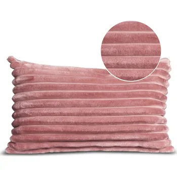 Polštář Polštář do obývacího pokoje Polštář SOFTLY 50x30 cm, měkký, růžový