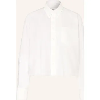 Dámská halenka Ami Paris Dámská Cropped Košilová Halenka, bílá, 40