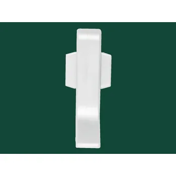 Podlahová lišta Profilteam Q63 spojka pro soklovou lištu Bílá RAL 9016, bal 2 ks