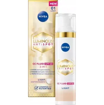 NIVEA LUMINOUS 630 CC Fluid CC Krém proti pigmentovým skvrnám 01 Světlý odstín