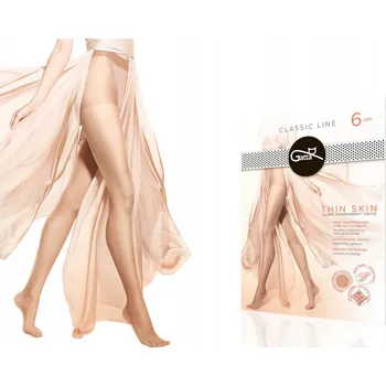 Dámské punčochy GATTA PUNČOCHÁČE TENKÉ THIN SKIN 6 DEN MATNÉ GOLDEN 2-S