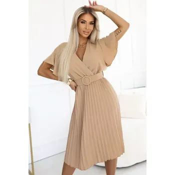 Dámské šaty Numoco Dámské šaty 607-2 karamelová univerzální