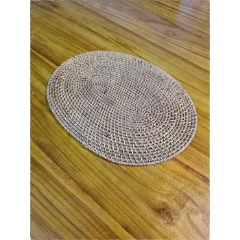 prostírání Prostírání ratanové oválné zelené