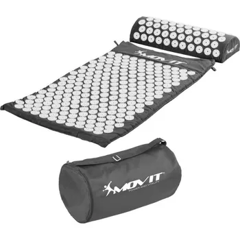 Masážní přístroj Akupresurní podložka, přenosná taška, 75x44x2,5 cm, šedá