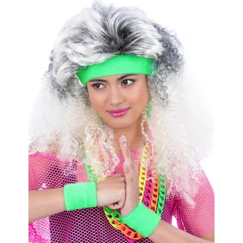 Karnevalový kostým SmiffysZelená čelenka a potítka na ruce