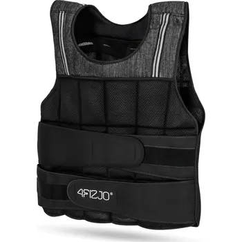 Zátěžové oblečení 4FIZJO Zátěžová vesta 20 kg černá/šedá