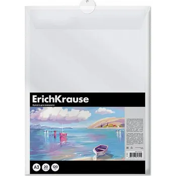 Karton kreslící A3 20l/180g akvarelový v plastové složce ErichKrause Art Spirit