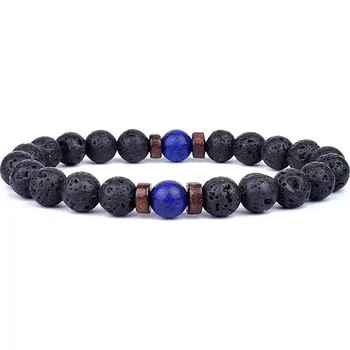 Náramek Přírodní korálkový náramek s tiger eye | minerální náramek, pánský náramek - C