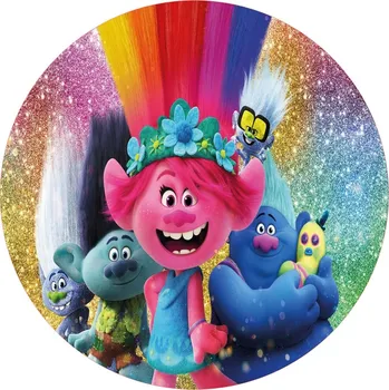 Jedlá dekorace na dort TROLLOVÉ-04 Materiál: Jedlý papír