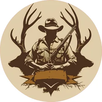 Jedlá dekorace na dort MYSLIVEC-07 Materiál: Jedlý papír