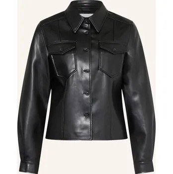 Dámský blejzr Lala Berlin Dámská Bunda Josie V Koženém Vzhledu, černá, 42