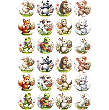 Jedlá dekorace na dort VELIKONOCE-27 Materiál: Jedlý papír