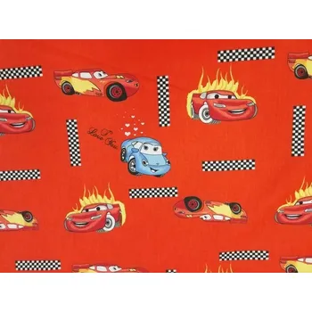 Bavlněná česká látka šíře 240 cm - Auta (50cm)