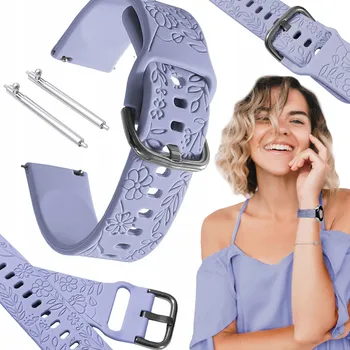 Řemínek na hodinky Řemínek ChronSmarta pro Garmin 20mm fialový