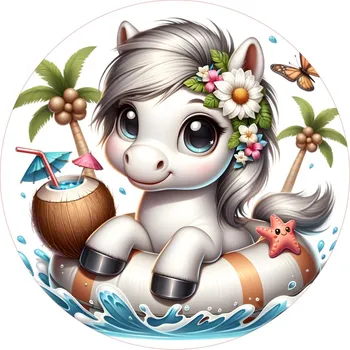 Jedlá dekorace na dort KONĚ-27 Materiál: Jedlý papír