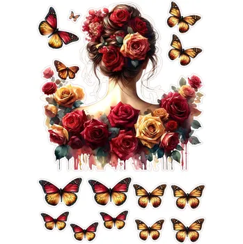 Jedlá dekorace na dort MOTYLI-67 Materiál: Jedlý papír