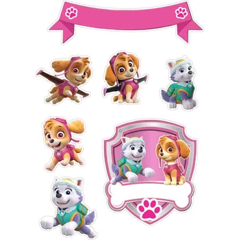 Jedlá dekorace na dort TLAPKOVÁ PATROLA-57 Materiál: Jedlý papír